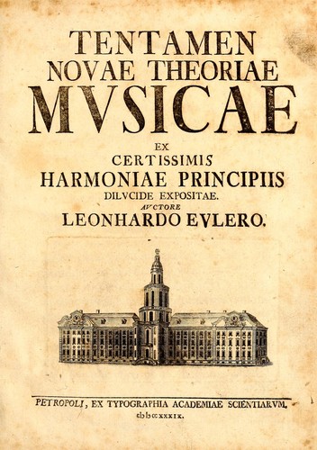 Tentamen novae theoriae musicae cover